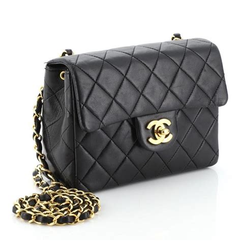 chanel classic single flap bag quilted lambskin mini